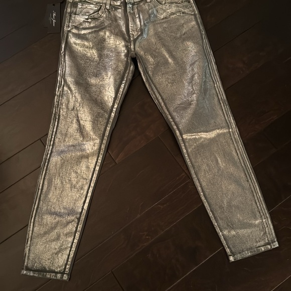 Mavi Adriana ankle silver galactic jeans 31 NWT - Picture 3 of 12
